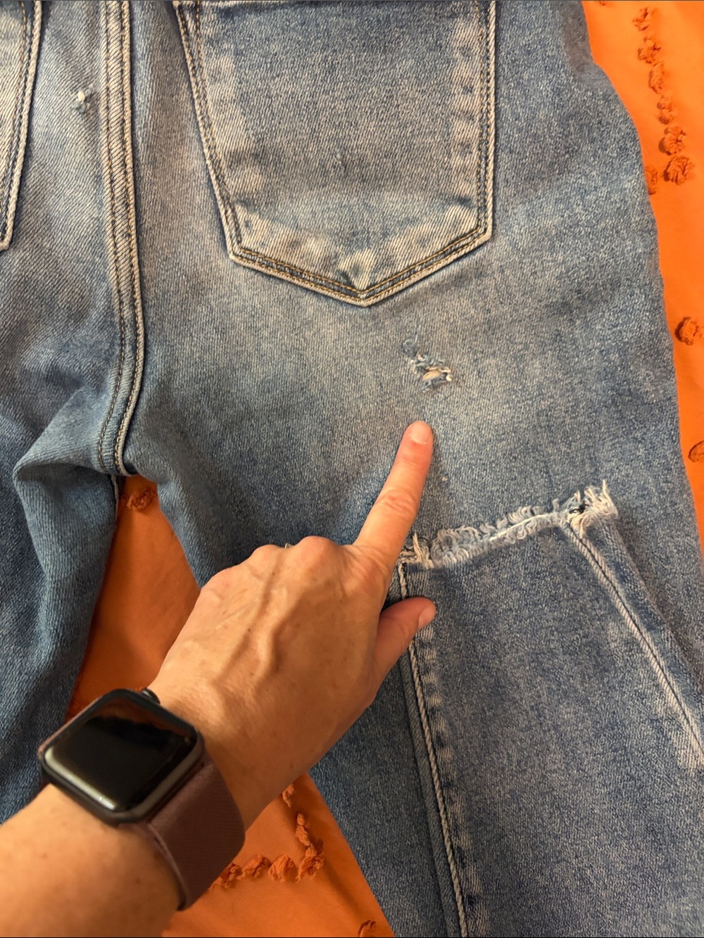 KanCan Light Blue Distressed Skinny Jeans - Picture 2 of 3